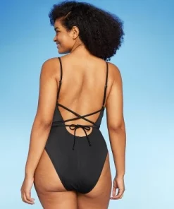 Women's Wrap Cut Out Extra Cheeky One Piece Swimsuit - Wild Fable™ Pink