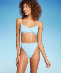 Women's Ribbed High Leg Cheeky High Waist Bikini Bottom - Wild Fable™ Peach -Default Template 7 GUEST 7a5ea294 d369 4c26 a176 975e50a45310