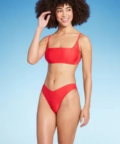 Women's Low-Rise Super Cheeky Extra High Leg Bikini Bottom - Wild Fable™ Red -Default Template 7 GUEST 7a67b060 927c 43d8 bd73 7910886e1b5b