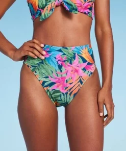 Women's High Waist High Leg Medium Coverage Bikini Bottom - Shade & Shore™ Multi Tropical Floral Print 17 Women's High Waist High Leg Medium Coverage Bikini Bottom - Shade & Shore™ Multi Tropical Floral Print -Default Template 7 GUEST 7c44ecd2 f113 44ee 8101 c1db09418b26 2