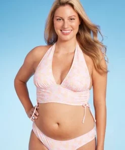 Women's Cinch Side Longline Halter Bikini Top - Wild Fable™ Multi Floral Print -Default Template 7 GUEST 7e310a26 a376 4489 8733 0755d60647c1