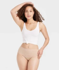 Women's 6pc Briefs - Auden™ Black/white/brown