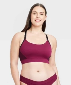 Women's Nursing Yoga Bralette - Auden™ Red -Default Template 7 GUEST 7ecefe89 9423 41ee a672 207d052221ad