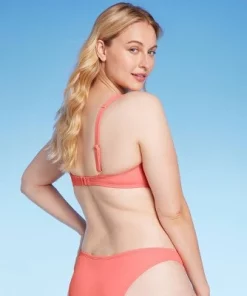 Women's Shirred Cup Continuous Underwire Bikini Top - Shade & Shore™ Pink -Default Template 7 GUEST 8146c825 0252 4d4c 9d2e 1a3459ac02eb