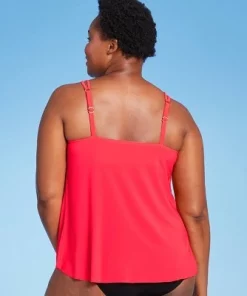 Women's UPF 50 High Neck Keyhole Tankini Top - Aqua Green® Blue -Default Template 7 GUEST 817f1b9f 1abb 4b29 a099 40acb639d9a1