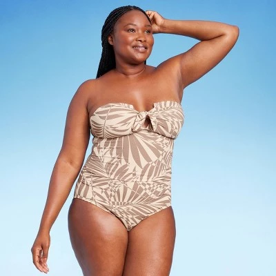 Women's Pique Bandeau Full Coverage One Piece Swimsuit - Kona Sol™ Multi 3 Women's Pique Bandeau Full Coverage One Piece Swimsuit - Kona Sol™ Multi - Image 2