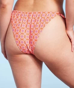 Women's Ultra High Leg Adjustable Coverage Bikini Bottom - Wild Fable™ Orange Tile Print -Default Template 7 GUEST 89bc93e0 0cc1 442e a82d 4ded88af3b2e