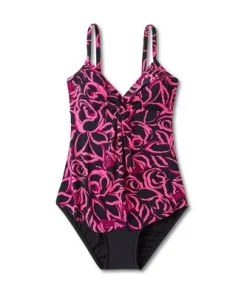 Women's UPF 50 Draped Front One Piece Swimsuit - Aqua Green® Pink 10 Women's UPF 50 Draped Front One Piece Swimsuit - Aqua Green® Pink -Default Template 7 GUEST 89f54071 b024 4fb2 a7c5 601becce8c6b