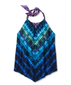 Women's UPF 50 High Neck Angled Tankini Top - Aqua Green® Multi Pink -Default Template 7 GUEST 8b72aec4 73b7 4f35 9ddd d6e0716e113d