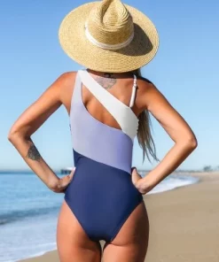 Women's Color Block One Shoulder One Piece Swimsuit - Cupshe -Default Template 7 GUEST 8c0a8a5e a3bf 41e4 8058 6d4926675dea