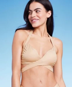 Women's Longline Wrap Front Bralette Bikini Top - Wild Fable™ Gold -Default Template 7 GUEST 8c1d1f93 cee9 4fa6 9841 cc9c8fc1ab09