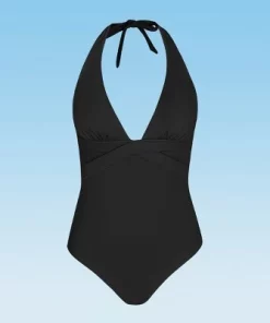 Women's Halter V Neck One Piece Swimsuit - Cupshe