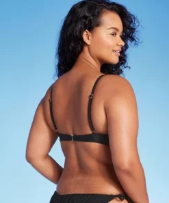 Women's Shirred Underwire Bikini Top - Wild Fable™ Black -Default Template 7 GUEST 8cee1c24 3a56 4089 96a6 93c81a64b45b