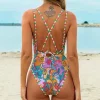 Women's Boho Wavy Paisley Strappy Tie Back One Piece Swimsuit - Cupshe -Default Template 7 GUEST 8eef3e4f 9e36 4d69 a441 c9ae66d5a909