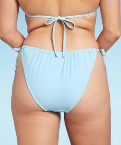 Women's Side-Tie Low-Rise High Leg Adjustable Bikini Bottom - Wild Fable™ Blue -Default Template 7 GUEST 924af3bc 7a86 4a95 8319 2249382b46e6