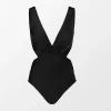 Women's V Neck Cutout One Piece Swimsuit - Cupshe -Default Template 7 GUEST 929b8525 cdca 4d8e 9c1d 8aac2f1fe43a