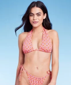 Women's U Bralette Multiway Bikini Top - Wild Fable™ Orange Tile Print -Default Template 7 GUEST 94fa3ff9 1356 4512 b404 8e8377e91253 2