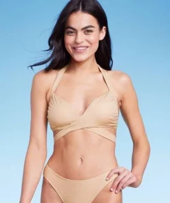 Women's Longline Wrap Front Bralette Bikini Top - Wild Fable™ Gold -Default Template 7 GUEST 96325cb3 b08a 4086 a396 6568cb8dcefe 4