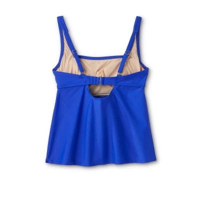 Women's Hidden Underwire Square Neck Tankini Top - Kona Sol™ Blue 7 Women's Hidden Underwire Square Neck Tankini Top - Kona Sol™ Blue - Image 5