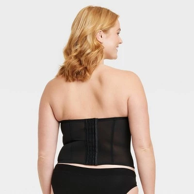 Women's Sequin Mesh Lingerie Corset - Auden™ Black 6 Women's Sequin Mesh Lingerie Corset - Auden™ Black - Image 4