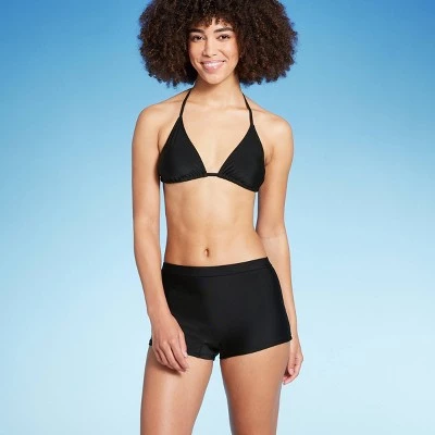 Women's Low-Rise Boyshorts Bikini Bottom - Wild Fable™ Black 4 Women's Low-Rise Boyshorts Bikini Bottom - Wild Fable™ Black - Image 2