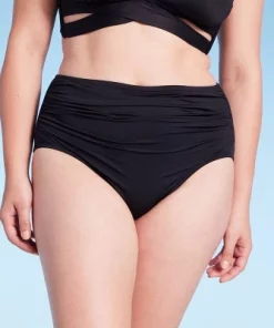 Women's Shirred High Waist Brief Full Coverage Bikini Bottom - Shade & Shore™ Black 8 Women's Shirred High Waist Brief Full Coverage Bikini Bottom - Shade & Shore™ Black -Default Template 7 GUEST 9a827290 33ec 4492 ad36 d70fc2da4c5c