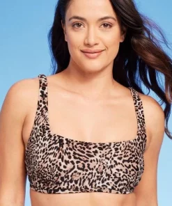 Women's Leopard Print Square Neck Bikini Top - Kona Sol™ Multi -Default Template 7 GUEST 9be6ec84 39b8 4c02 9927 681502d05d13