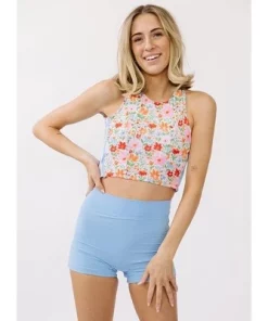 Lime Ricki Swimwear Lime Ricki Women's Painted Floral Cross-Back Crop Top -Default Template 7 GUEST 9be75087 c183 406b 8449 43dd416cd909 1