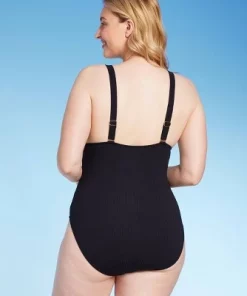 Shade & Shore Women's Ribbed Triangle One Piece Swimsuit - Shade & Shore™ Orange 7 Shade & Shore Women's Ribbed Triangle One Piece Swimsuit - Shade & Shore™ Orange -Default Template 7 GUEST 9e485595 e620 4dd6 b3ac d8328e5a866e