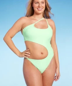 Women's One Shoulder Cut Out One Piece Swimsuit - Wild Fable™ Light Green -Default Template 7 GUEST 9e4b9a46 617d 4a7c b288 f017ba2bcf03