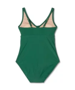 Women's Tie-Front Ruched Full Coverage One Piece Swimsuit - Kona Sol™ Green -Default Template 7 GUEST 9ecb119f 6845 4ae5 b1fe d8783658802a