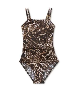 Women's UPF 50 Double Strap Asymmetrical One Piece Swimsuit - Shape + Style™ by Aqua Green® Multi Animal Print 10 Women's UPF 50 Double Strap Asymmetrical One Piece Swimsuit - Shape + Style™ by Aqua Green® Multi Animal Print -Default Template 7 GUEST a125cc06 7b7b 46d7 8fd0 646c270b5479