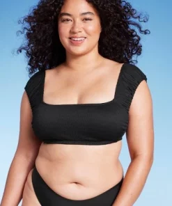 Women's Cap Sleeve Smocked Bralette Bikini Top - Wild Fable™ Pink -Default Template 7 GUEST a143359d 31a7 4be1 b11f af4e9a1b274a