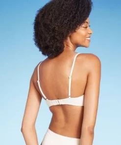 Women's Crochet Underwire Bikini Top - Shade & Shore™ Off-white