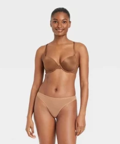 Women's 6pk Thong - Auden™ Black/Brown/White