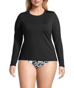 Lands' End Women's Crew Neck Long Sleeve Rash Guard UPF 50 Swim Tee -Default Template 7 GUEST a9a0bc89 f641 4ad8 a41d 3f3aa4128439