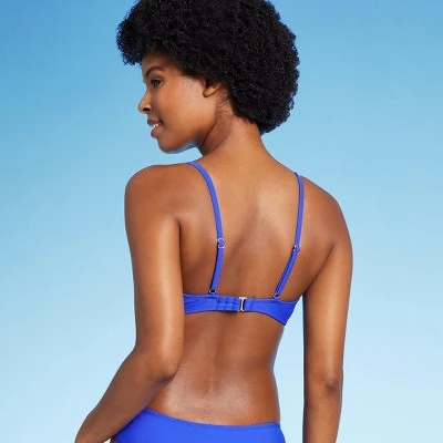 Women's Smocked Bralette Bikini Top - Wild Fable™ Red 3 Women's Smocked Bralette Bikini Top - Wild Fable™ Red