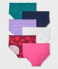Women's 6pk Fashion Print Briefs - Auden™ Multi -Default Template 7 GUEST ae382d62 c4a8 43d6 ac72 e65770aea585 3