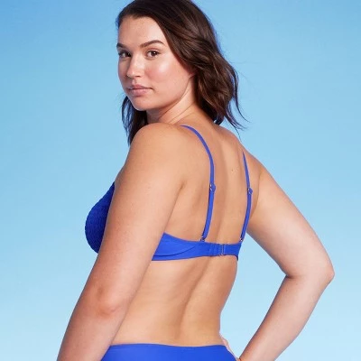 Women's Smocked Bralette Bikini Top - Wild Fable™ Red 6 Women's Smocked Bralette Bikini Top - Wild Fable™ Red - Image 4