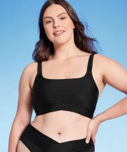 Women's Longline Square Neck Bralette Bikini Top - Shade & Shore™ Green -Default Template 7 GUEST b423536c b64b 42a8 8900 e3a27b9ac299