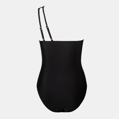 Women's Mesh One shoulder One Piece Swimsuit - Cupshe 3 Women's Mesh One shoulder One Piece Swimsuit - Cupshe
