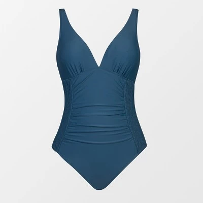 Women's Side Smocked One Piece Swimsuit - Cupshe 6 Women's Side Smocked One Piece Swimsuit - Cupshe - Image 4