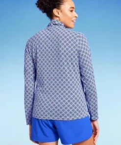 Lands' End Women's UPF 50 Geo Print Long Sleeve Quarter Zip Rash Guard - Blue 12 Lands' End Women's UPF 50 Geo Print Long Sleeve Quarter Zip Rash Guard - Blue -Default Template 7 GUEST be0607e0 7bf6 4f9c 92e3 41ba95f6e52c