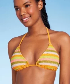 Women's Crochet Triangle Bikini Top - Wild Fable™ Orange Multi Striped 13 Women's Crochet Triangle Bikini Top - Wild Fable™ Orange Multi Striped -Default Template 7 GUEST c1bed8f2 b989 418a afe4 9f14a447c7d0