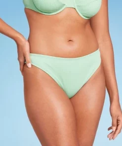 Women's Ribbed Bikini Bottom - Shade & Shore™ Green -Default Template 7 GUEST c55b948f 864f 4006 b59d 2e2834e6d43f