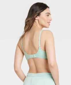 Women's Nursing Lace T-Shirt Bra - Auden™ Green