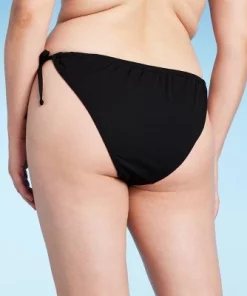 Women's Ribbed High Leg Side-Tie Bikini Bottom - Shade & Shore™ Black -Default Template 7 GUEST c79d728e 79b4 42c9 a9ba 657dd669903b