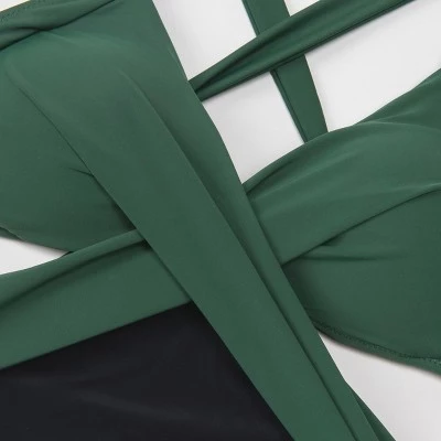 Women's Crisscross One Piece Swimsuit - Cupshe 3 Women's Crisscross One Piece Swimsuit - Cupshe