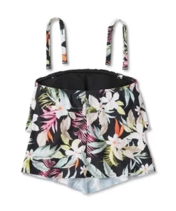 Women's Tropical Print Tiered Bandeau Tankini Top - Kona Sol™ Black -Default Template 7 GUEST cb3186ee 602c 4560 920e 2f9d5f54b7e8