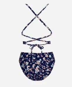 Women's Floral V Neck Crisscross Lace up One Piece Swimsuit - Cupshe -Default Template 7 GUEST cbf38c55 ebf7 4bf2 a498 2a7600241458